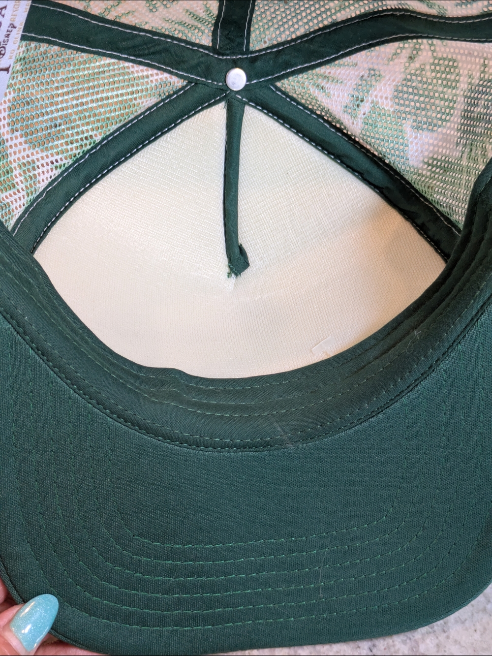 Disney Aulani Hawaii Hat Mickey Mouse Aloha Trucker Snapback Green Resort - Picture 6 of 9